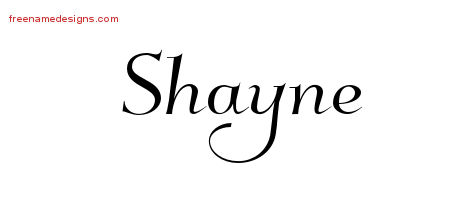 Elegant Name Tattoo Designs Shayne Download Free