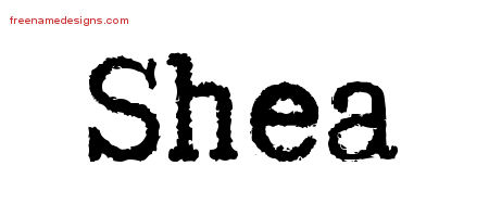 Typewriter Name Tattoo Designs Shea Free Download