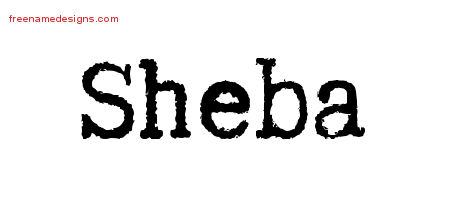 Typewriter Name Tattoo Designs Sheba Free Download