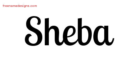 Handwritten Name Tattoo Designs Sheba Free Download