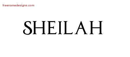 Regal Victorian Name Tattoo Designs Sheilah Graphic Download