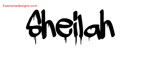 Graffiti Name Tattoo Designs Sheilah Free Lettering