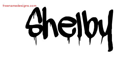 Graffiti Name Tattoo Designs Shelby Free Lettering