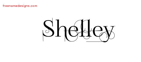 Decorated Name Tattoo Designs Shelley Free