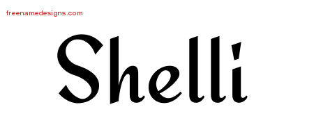 Calligraphic Stylish Name Tattoo Designs Shelli Download Free