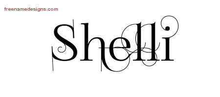 Decorated Name Tattoo Designs Shelli Free