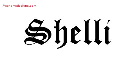 Blackletter Name Tattoo Designs Shelli Graphic Download