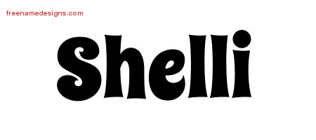 Groovy Name Tattoo Designs Shelli Free Lettering