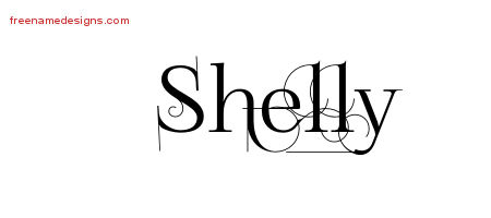 Decorated Name Tattoo Designs Shelly Free