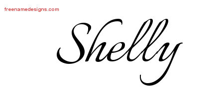 Calligraphic Name Tattoo Designs Shelly Download Free