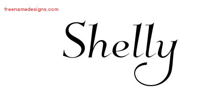 Elegant Name Tattoo Designs Shelly Free Graphic