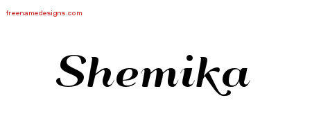 Art Deco Name Tattoo Designs Shemika Printable