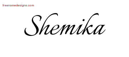 Calligraphic Name Tattoo Designs Shemika Download Free