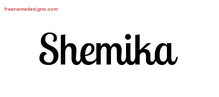 Handwritten Name Tattoo Designs Shemika Free Download