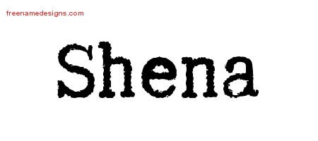 Typewriter Name Tattoo Designs Shena Free Download