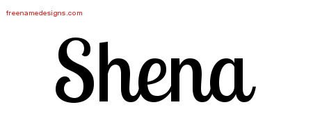 Handwritten Name Tattoo Designs Shena Free Download