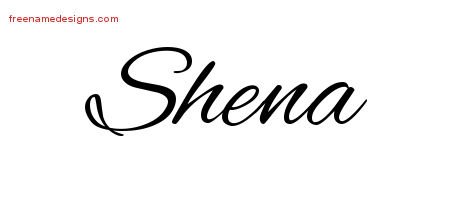 Cursive Name Tattoo Designs Shena Download Free