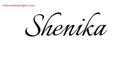 Calligraphic Name Tattoo Designs Shenika Download Free