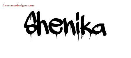 Graffiti Name Tattoo Designs Shenika Free Lettering