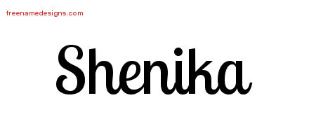 Handwritten Name Tattoo Designs Shenika Free Download