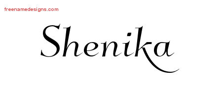 Elegant Name Tattoo Designs Shenika Free Graphic