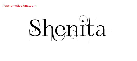 Decorated Name Tattoo Designs Shenita Free