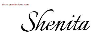Calligraphic Name Tattoo Designs Shenita Download Free