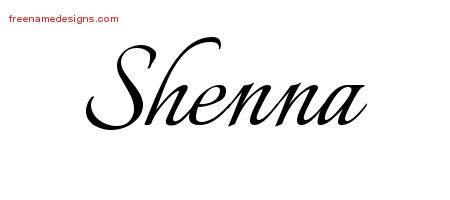 Calligraphic Name Tattoo Designs Shenna Download Free