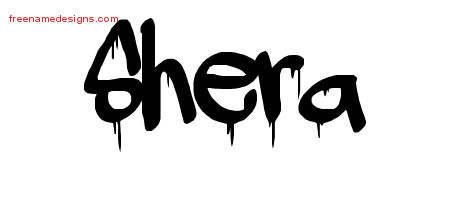 Graffiti Name Tattoo Designs Shera Free Lettering