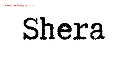 Typewriter Name Tattoo Designs Shera Free Download