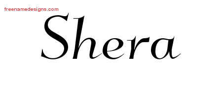 Elegant Name Tattoo Designs Shera Free Graphic