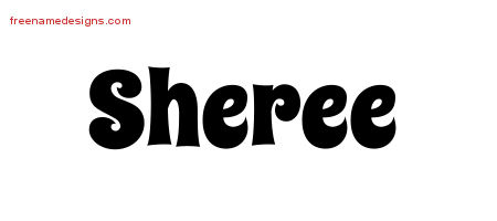 Groovy Name Tattoo Designs Sheree Free Lettering