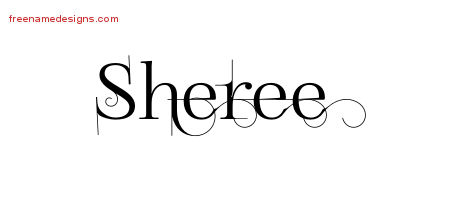 Decorated Name Tattoo Designs Sheree Free