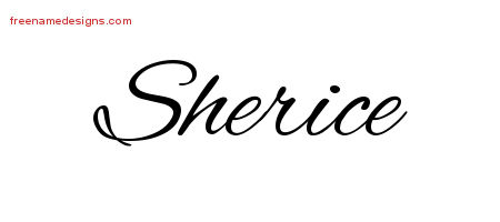 Cursive Name Tattoo Designs Sherice Download Free