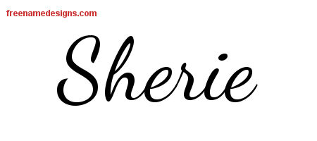 Lively Script Name Tattoo Designs Sherie Free Printout