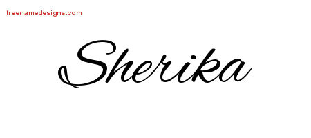 Cursive Name Tattoo Designs Sherika Download Free