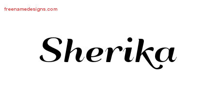 Art Deco Name Tattoo Designs Sherika Printable