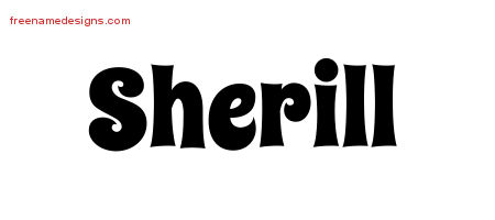Groovy Name Tattoo Designs Sherill Free Lettering