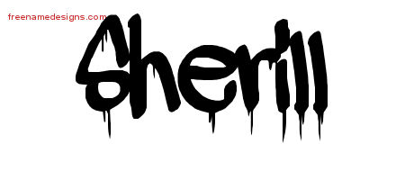 Graffiti Name Tattoo Designs Sherill Free Lettering