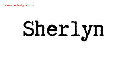 Typewriter Name Tattoo Designs Sherlyn Free Download