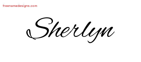 Cursive Name Tattoo Designs Sherlyn Download Free