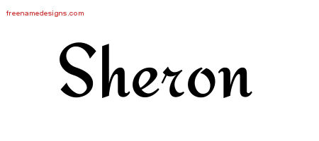 Calligraphic Stylish Name Tattoo Designs Sheron Download Free