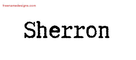 Typewriter Name Tattoo Designs Sherron Free Download