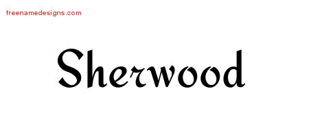 Calligraphic Stylish Name Tattoo Designs Sherwood Free Graphic