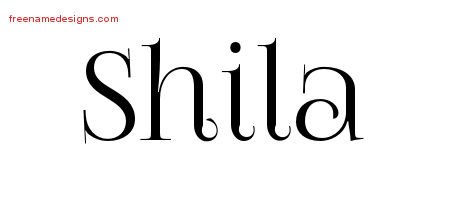 Vintage Name Tattoo Designs Shila Free Download