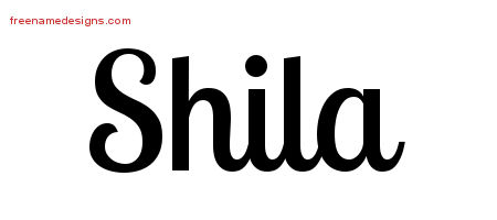Handwritten Name Tattoo Designs Shila Free Download