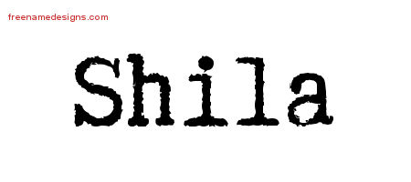 Typewriter Name Tattoo Designs Shila Free Download