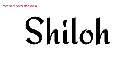 Calligraphic Stylish Name Tattoo Designs Shiloh Download Free