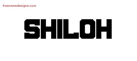 Titling Name Tattoo Designs Shiloh Free Printout