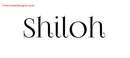 Vintage Name Tattoo Designs Shiloh Free Download